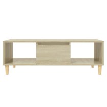 Dastan Wooden Coffee Table With 1 Door In Sonoma Oak