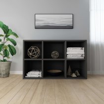 Quena Wooden Bookcase With 6 Compartments In Black