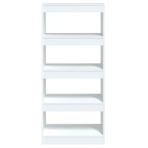 Raivos Wooden Bookshelf And Room Divider In White