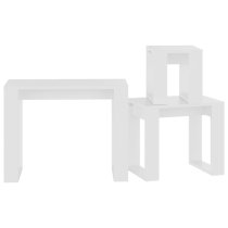 Tayvon Wooden Nest Of 3 Tables In White