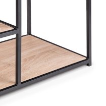 Tacita Wooden TV Stand With Shelves In Sonoma Oak