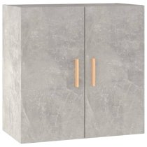 Kason Wooden Wall Storage Cabinet With 2 Doors In Concrete Effect