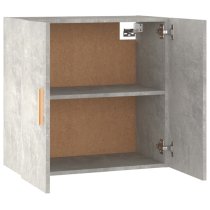 Kason Wooden Wall Storage Cabinet With 2 Doors In Concrete Effect