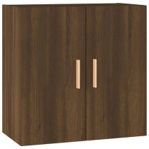 Kason Wooden Wall Storage Cabinet With 2 Doors In Brown Oak