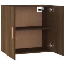 Kason Wooden Wall Storage Cabinet With 2 Doors In Brown Oak