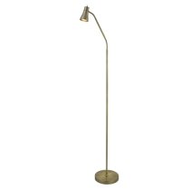 Jolly Mild Steel Flexi Head Floor Lamp In Antique Brass