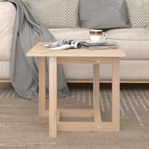 Delaney Square Pine Wood Coffee Table In Natural