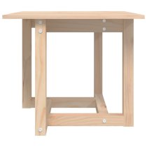 Delaney Square Pine Wood Coffee Table In Natural