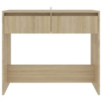 Finley Wooden Console Table With 2 Drawers In Sonoma Oak