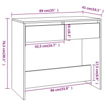 Finley Wooden Console Table With 2 Drawers In Sonoma Oak