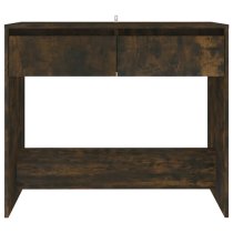 Finley Wooden Console Table With 2 Drawers In Smoked Oak