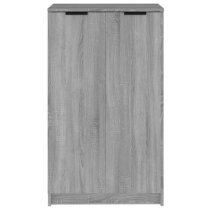 Avory Shoe Storage Cabinet With 2 Doors In Grey Sonoma Oak