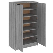 Avory Shoe Storage Cabinet With 2 Doors In Grey Sonoma Oak