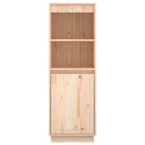 Bowie Pine Wood Storage Cabinet With 1 Door In Natural