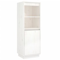 Bowie Pine Wood Storage Cabinet With 1 Door In White