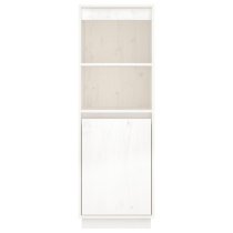 Bowie Pine Wood Storage Cabinet With 1 Door In White