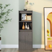 Bowie Pine Wood Storage Cabinet With 1 Door In Grey