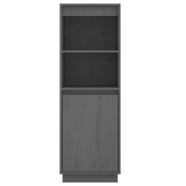 Bowie Pine Wood Storage Cabinet With 1 Door In Grey