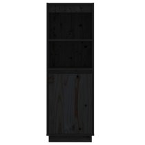 Bowie Pine Wood Storage Cabinet With 1 Door In Black