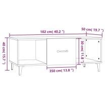 Ebco Wooden Coffee Table With 1 Door In Black