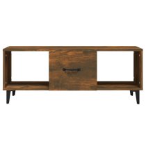 Ebco Wooden Coffee Table With 1 Door In Smoked Oak