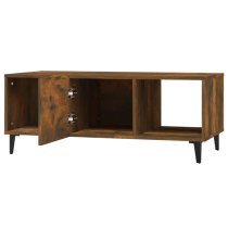 Ebco Wooden Coffee Table With 1 Door In Smoked Oak