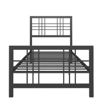 Burma Metal Single Bed In Black