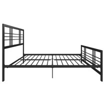 Burma Metal Double Bed In Black