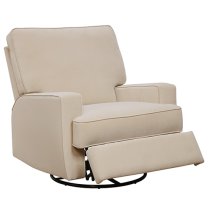 Rylie Fabric Recliner Armchair In Beige