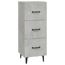 Radko Wooden Chest Of 3 Drawers In Concrete Effect