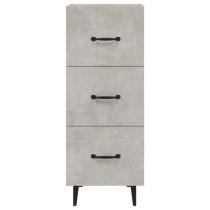 Radko Wooden Chest Of 3 Drawers In Concrete Effect