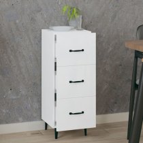 Radko High Gloss Chest Of 3 Drawers In White