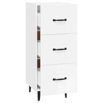 Radko High Gloss Chest Of 3 Drawers In White