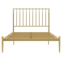 Giulio Metal Double Bed In Gold