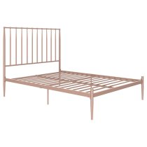 Giulio Metal Double Bed In Millennial Pink