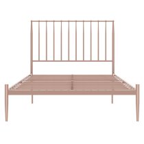 Giulio Metal Double Bed In Millennial Pink