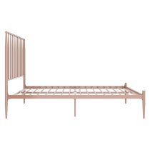 Giulio Metal Double Bed In Millennial Pink