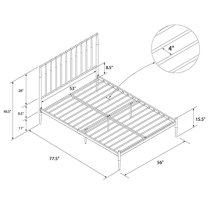 Giulio Metal Double Bed In Millennial Pink