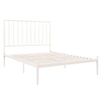 Giulio Metal Double Bed In White