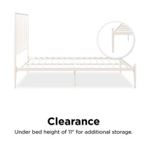 Giulio Metal Double Bed In White