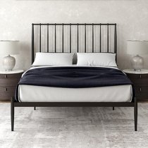 Giulio Metal King Size Bed In Black