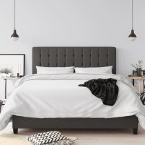 Emilia Fabric Double Bed In Grey