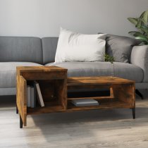 Hawitt Wooden Coffee Table With 1 Door In Smoked Oak