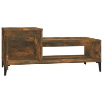 Hawitt Wooden Coffee Table With 1 Door In Smoked Oak