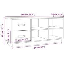 Ferrol Pinewood Shoe Storage Bench With 2 Drawers In Honey Brown