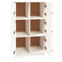 Everix Pinewood Storage Cabinet With 6 Doors In White