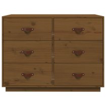 Cheta Pinewood Chest Of 6 Drawers In Honey Brown