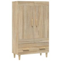 Aleta Wooden Highboard With 2 Doors 1 Drawer In Sonoma Oak