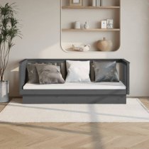 Diza Pinewood Single Day Bed In Grey