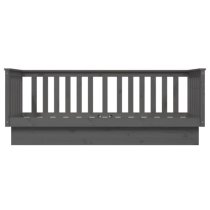 Diza Pinewood Single Day Bed In Grey